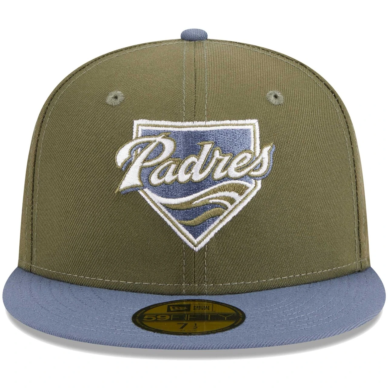Men's San Diego Padres New Era Olive/Blue 59FIFTY Fitted Hat - Image 2
