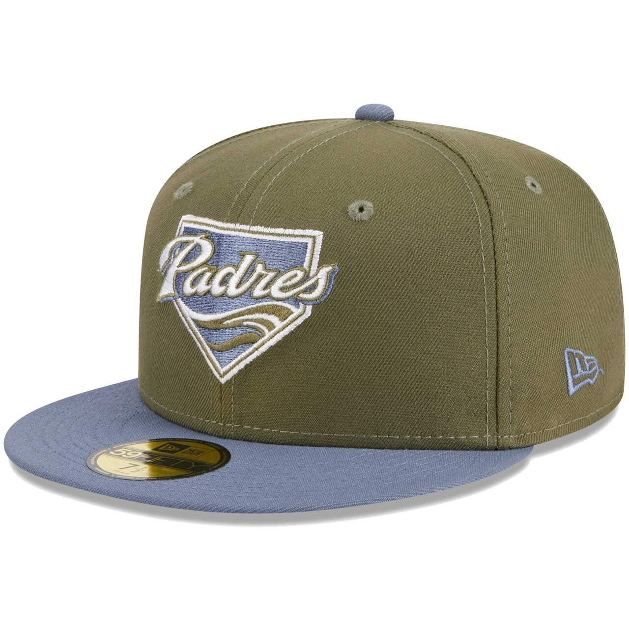 Men's San Diego Padres New Era Olive/Blue 59FIFTY Fitted Hat - Image 3