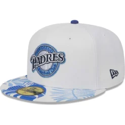 Men's San Diego Padres New Era White/Blue Flamingo 59FIFTY Fitted Hat