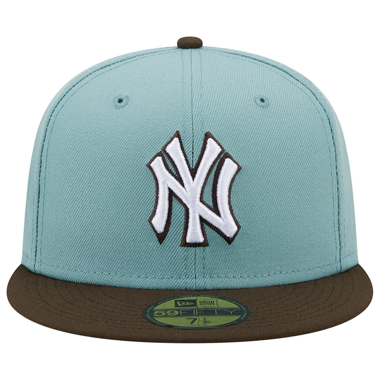 Men's New York Yankees New Era Light Blue/Brown 1999 World Series Beach Kiss 59FIFTY Fitted Hat - Image 2