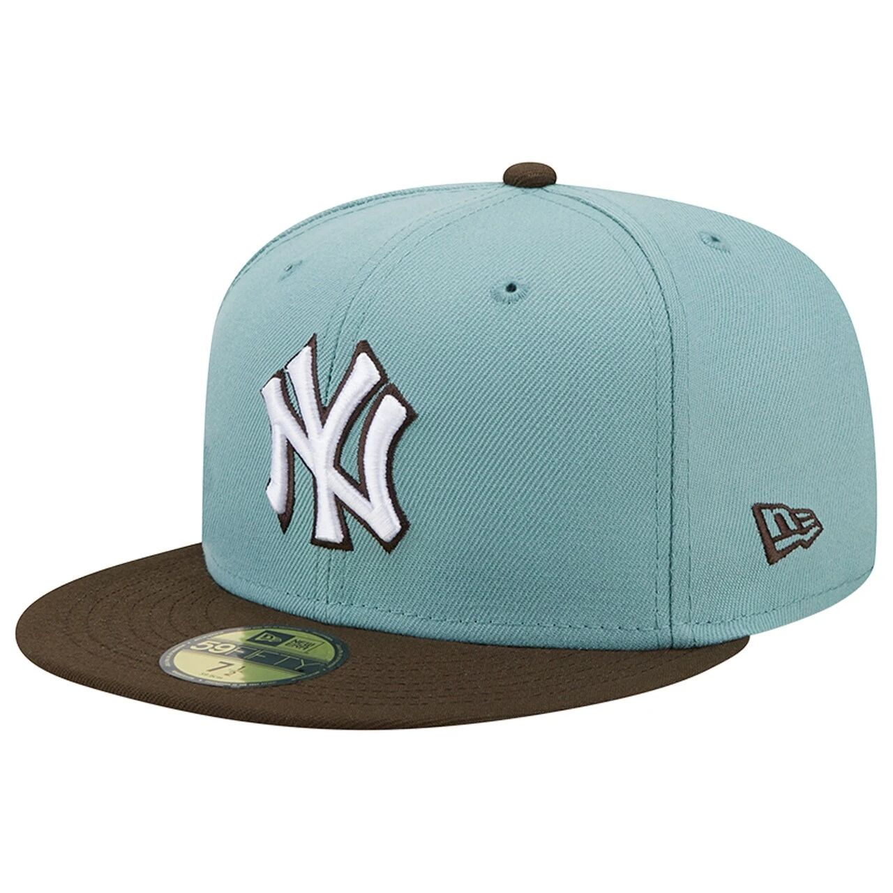 Men's New York Yankees New Era Light Blue/Brown 1999 World Series Beach Kiss 59FIFTY Fitted Hat - Image 3