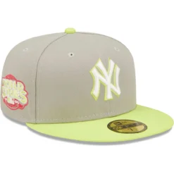 Men's New York Yankees New Era Gray/Green 45th Anniversary Cyber 59FIFTY Fitted Hat