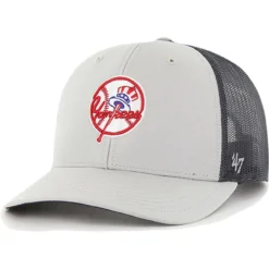 Men's New York Yankees '47 Gray Secondary Trucker Snapback Hat