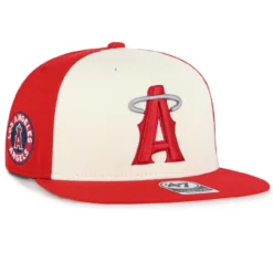 Men's Los Angeles Angels '47 Red 2021 City Connect Captain Snapback Hat