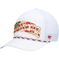 Men's Los Angeles Dodgers '47 White Flag Flutter Hitch Snapback Hat
