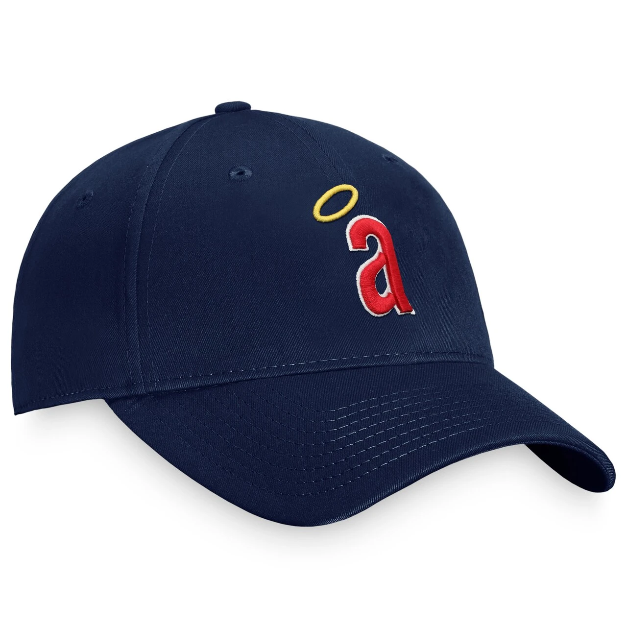 Men's California Angels Fanatics Branded Navy Cooperstown Collection Core Adjustable Hat - Image 3