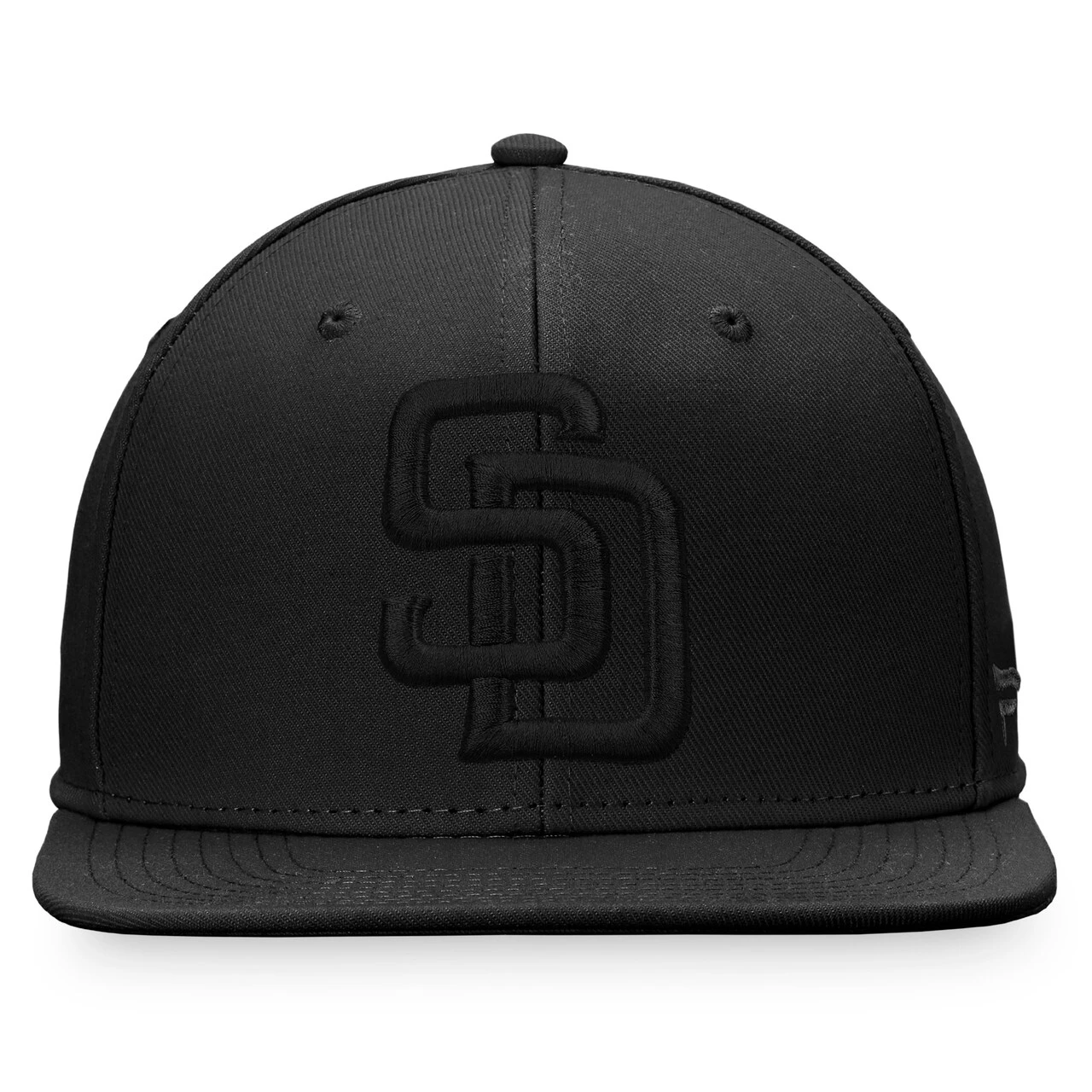 Men's San Diego Padres Fanatics Branded Black On Black Snapback Hat - Image 2