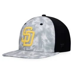 Men's San Diego Padres Majestic Gray Smoke Dye Snapback Hat
