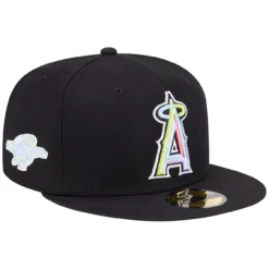 Men's Los Angeles Angels New Era Black Multi-Color Pack 59FIFTY Fitted Hat