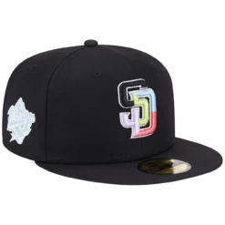 Men's San Diego Padres New Era Black Multi-Color Pack 59FIFTY Fitted Hat