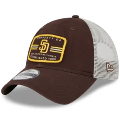 Men's San Diego Padres New Era Brown Property Trucker 9TWENTY Snapback Hat