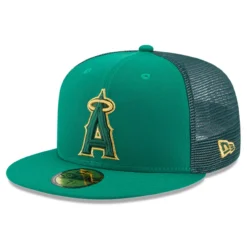 Men's Los Angeles Angels New Era Kelly Green 2023 St. Patrick's Day 59FIFTY Fitted Hat