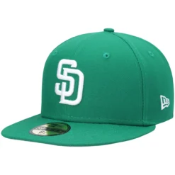 Men's San Diego Padres New Era Kelly Green White Logo 59FIFTY Fitted Hat