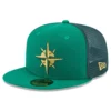 Men's Seattle Mariners New Era Kelly Green 2023 St. Patrick's Day 59FIFTY Fitted Hat