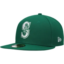 Men's Seattle Mariners New Era Kelly Green White Logo 59FIFTY Fitted Hat
