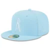 Men's Los Angeles Angels New Era Light Blue 2023 Spring Color Basic 59FIFTY Fitted Hat