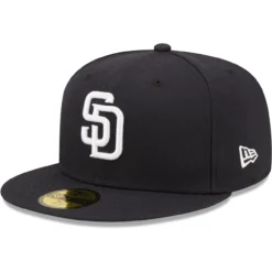Men's San Diego Padres New Era Navy White Logo 59FIFTY Fitted Hat