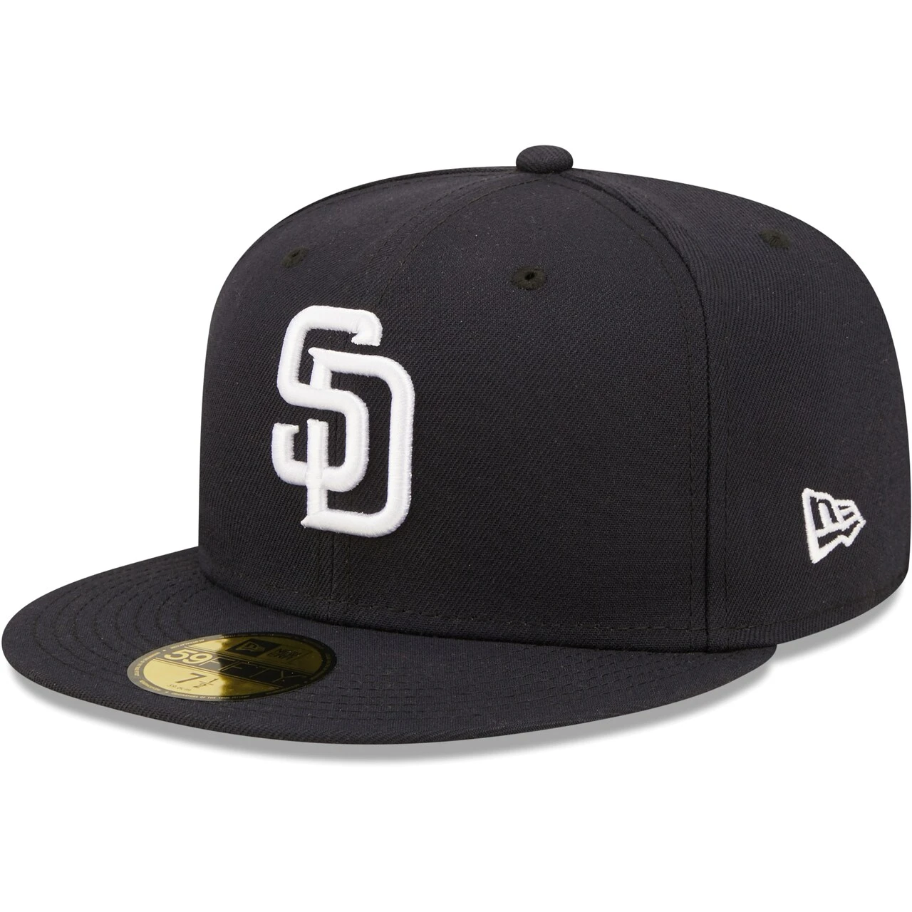 Men's San Diego Padres New Era Navy White Logo 59FIFTY Fitted Hat