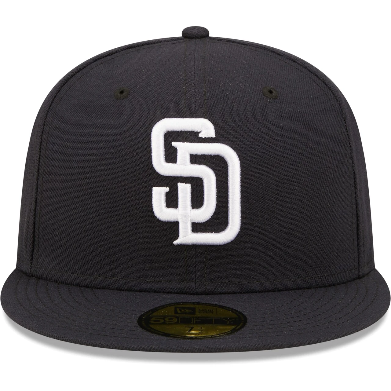 Men's San Diego Padres New Era Navy White Logo 59FIFTY Fitted Hat - Image 2