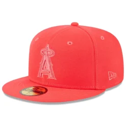 Men's Los Angeles Angels New Era Red 2023 Spring Color Basic 59FIFTY Fitted Hat