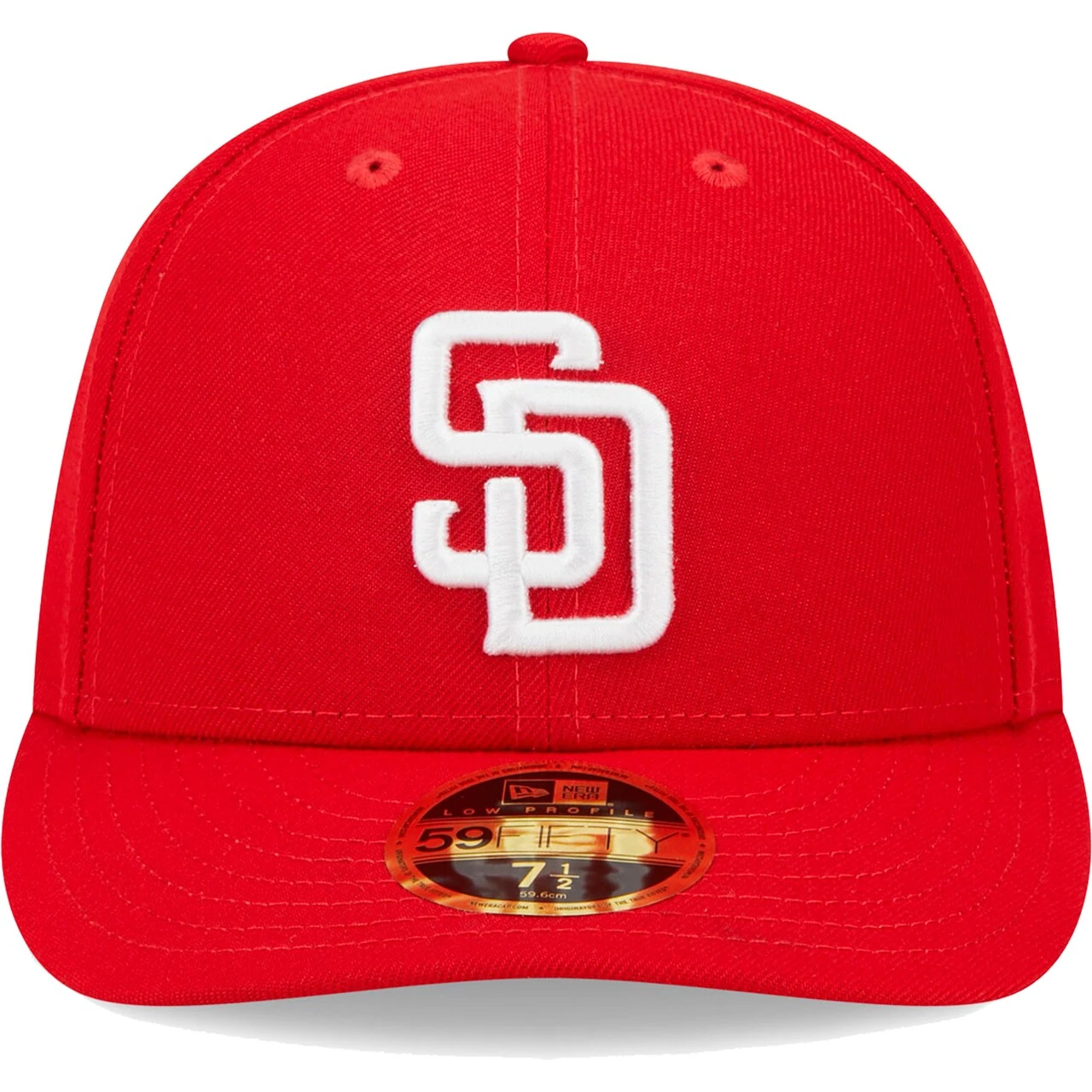 Men's San Diego Padres New Era Scarlet Low Profile 59FIFTY Fitted Hat - Image 2