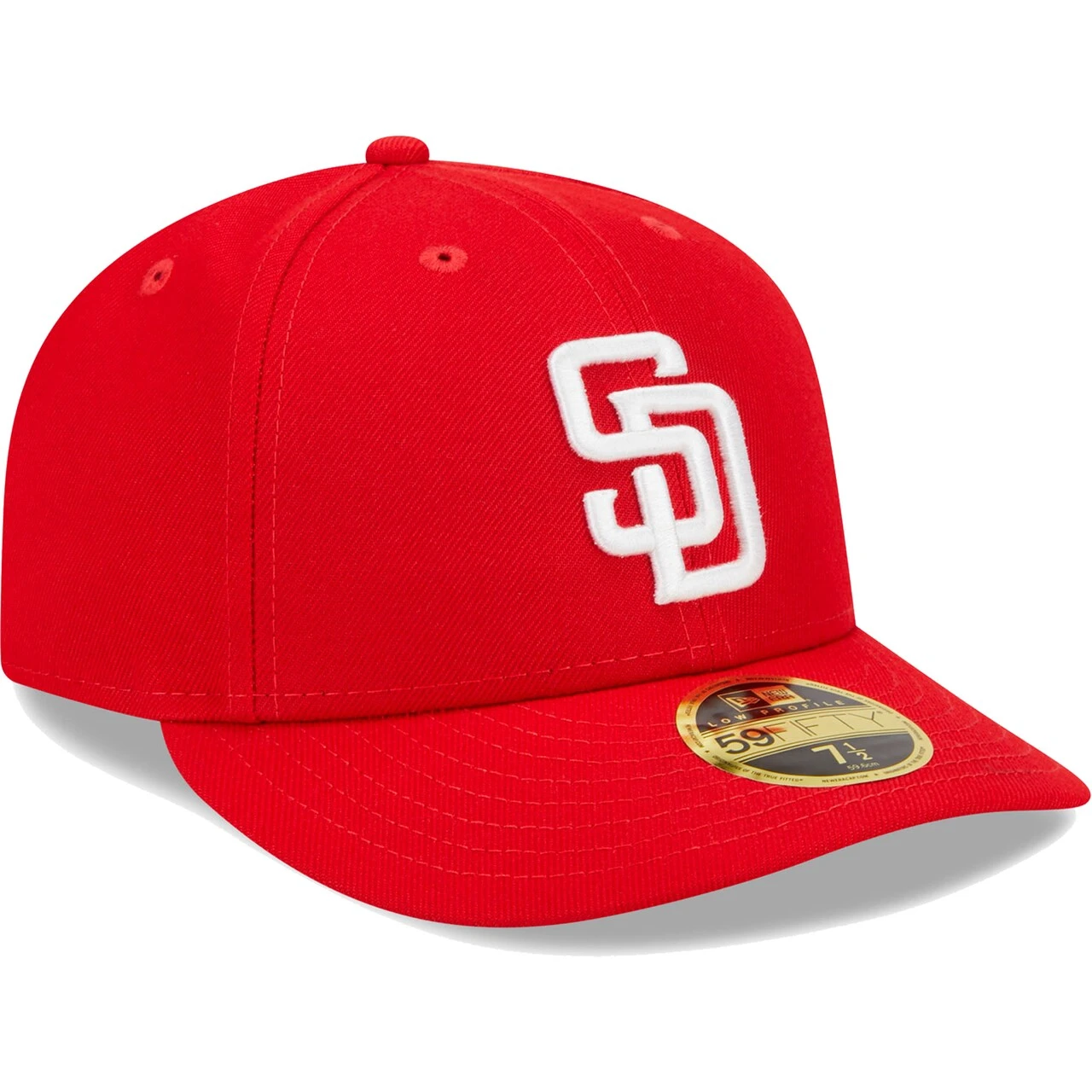 Men's San Diego Padres New Era Scarlet Low Profile 59FIFTY Fitted Hat - Image 3
