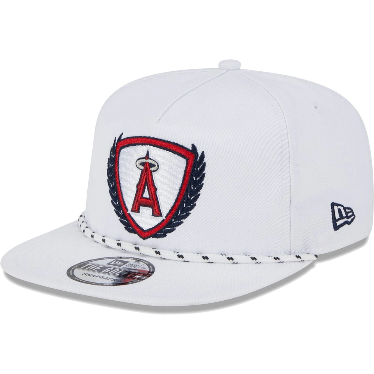 Men's Los Angeles Angels New Era White Golfer Tee 9FIFTY Snapback Hat - Image 3