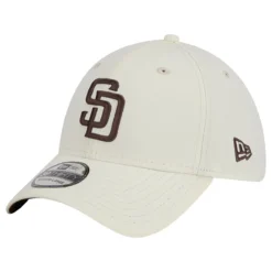 Men's San Diego Padres New Era White Chrome Team Classic 39THIRTY Flex Hat