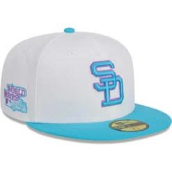 Men's San Diego Padres New Era White Vice 59FIFTY Fitted Hat