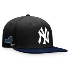 Men's New York Yankees Fanatics Branded Black/Navy State Side Two-Tone Snapback Hat