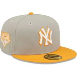 Men's New York Yankees New Era Gray/Orange 2009 World Series Cooperstown Collection Undervisor 59FIFTY Fitted Hat