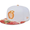 Men's New York Yankees New Era White/Orange Flamingo 59FIFTY Fitted Hat