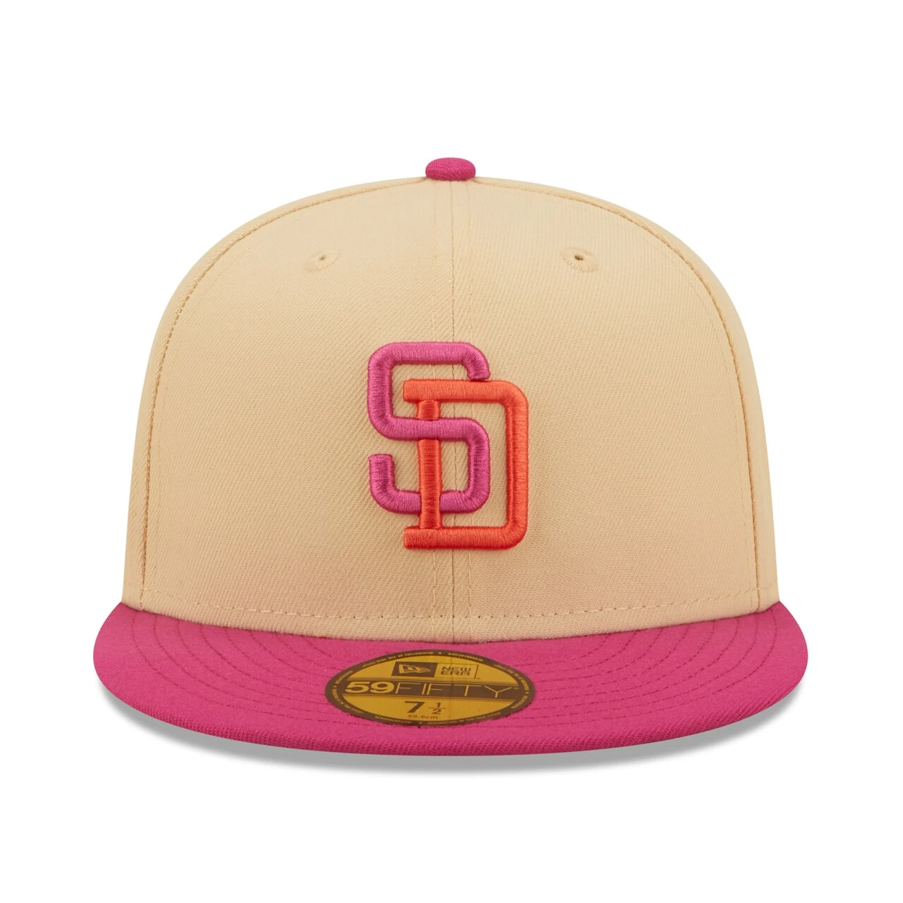 Men's San Diego Padres New Era Orange/Pink 50th Anniversary Mango Passion 59FIFTY Fitted Hat - Image 2