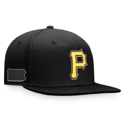 Men's Pittsburgh Pirates Fanatics Branded Black/ State Side Two-Tone Snapback Hat