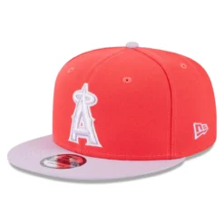 Men's Los Angeles Angels New Era Red/Purple Spring Basic Two-Tone 9FIFTY Snapback Hat