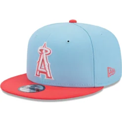Men's Los Angeles Angels New Era Light Blue/Red Spring Basic Two-Tone 9FIFTY Snapback Hat