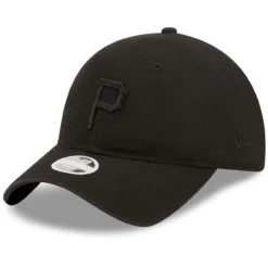 Women's Pittsburgh Pirates New Era Black On Black Core Classic II 9TWENTY Adjustable Hat
