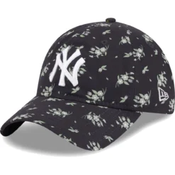 Youth New York Yankees New Era Navy Bloom 9TWENTY Adjustable Hat