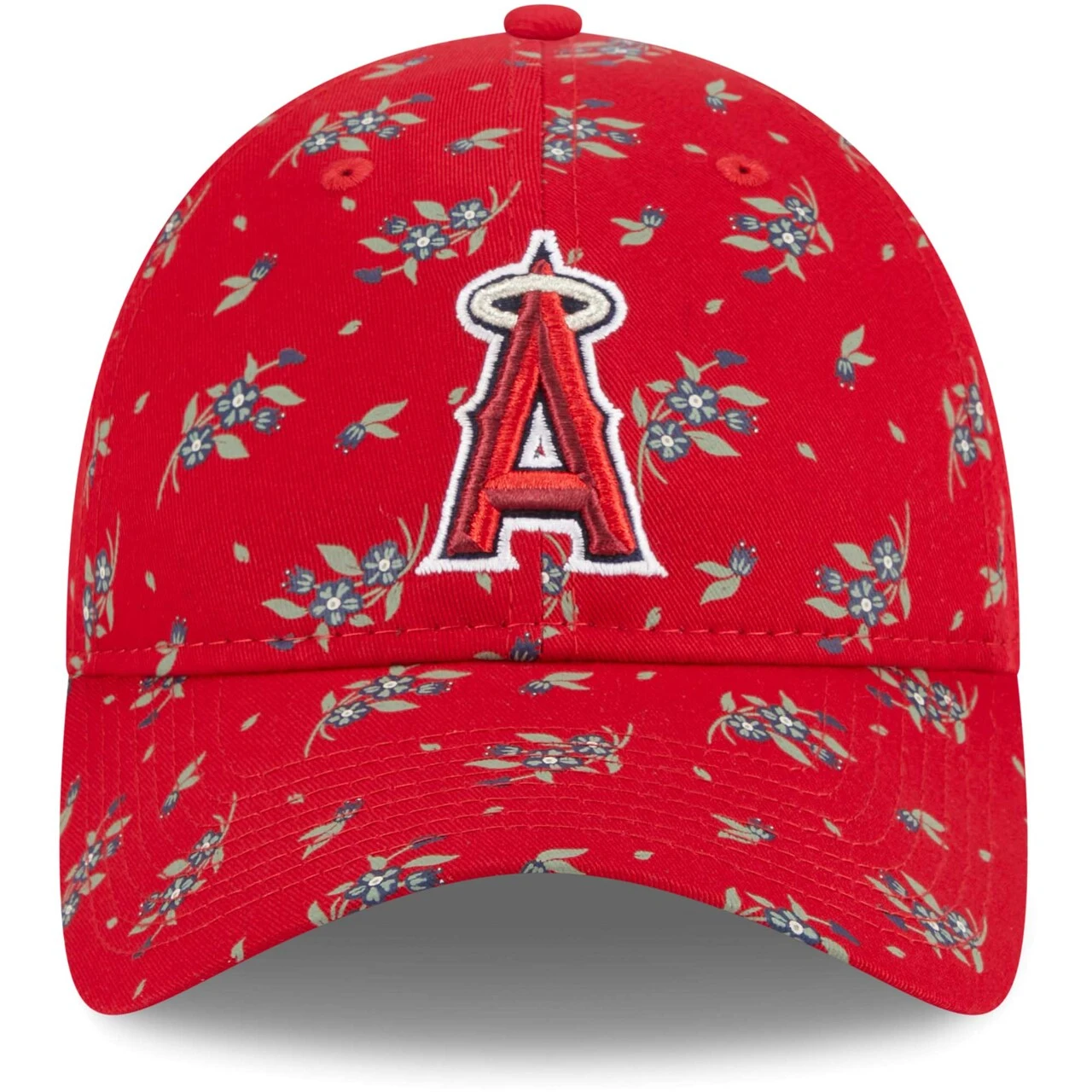 Youth Los Angeles Angels New Era Red Bloom 9TWENTY Adjustable Hat - Image 2